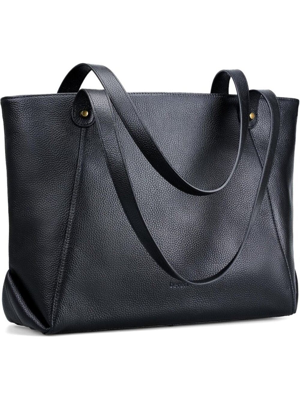 Women Z1-black  Leather Shoulder Satchel Laptop Compartment Bag
